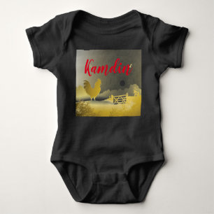 Personalised Baby Body Suit Sunny Morning Farm Cou Baby Bodysuit