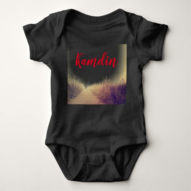 Personalised Baby Body Suit Sunrise Pathway Walkwa Baby Bodysuit (Front)