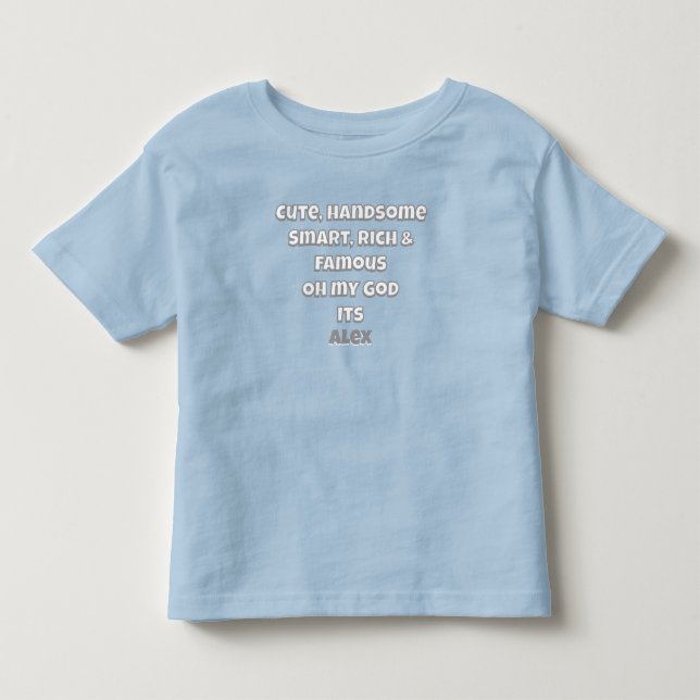 Personalised Baby boy T-Shirt Funny Gift (Front)