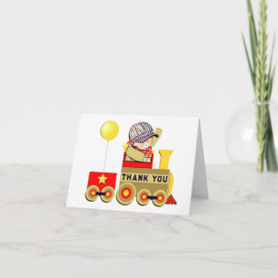Personalised Baby Boy Thank You Card
