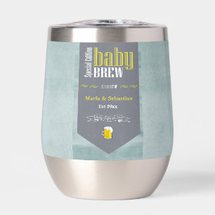 Personalised Baby Brew Beer Label Funny Shower