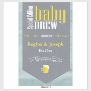 Personalised Baby Brew Funny Beer Theme