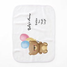 Personalised Baby Burp Cloth