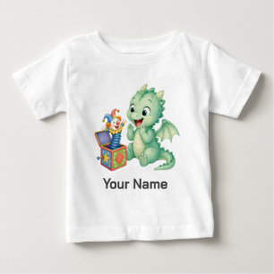 Personalised Baby Dragon Kids Jack in the Box T-Shirt