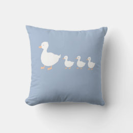Personalised Baby Duckling Nursery Throw Pillow