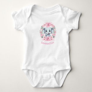 Personalised Baby Elephant Bodysuit Gift