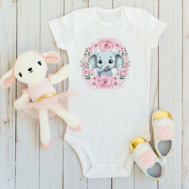 Personalised Baby Elephant Bodysuit Gift (Creator Uploaded)