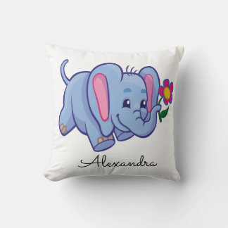 Personalised Baby Elephant Cushion