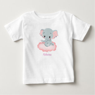 Personalised Baby Elephant  T-Shirt