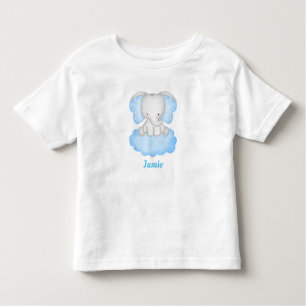 Personalised Baby Elephant Toddler T-Shirt