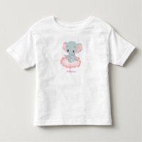 Personalised Baby Elephant  Toddler T-shirt