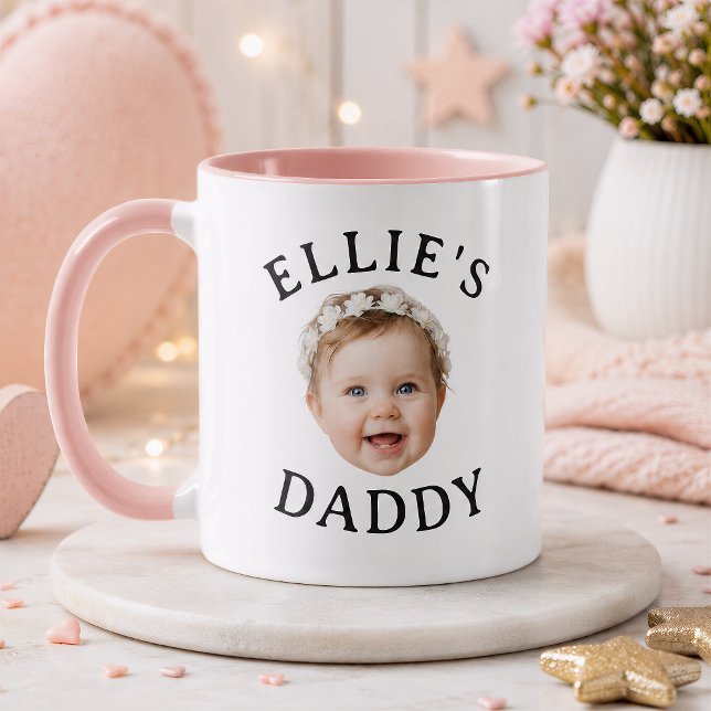 Personalised Baby Face Daddy Mummy photo gift Mug (Creator Uploaded)