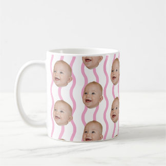 Personalised Baby Face Father's Day Gift For Dad Coffee Mug