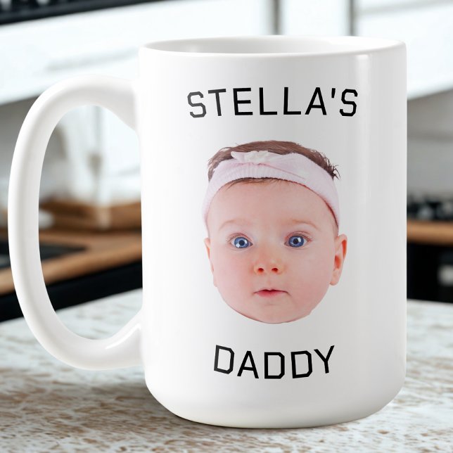 Personalised Baby Face Photo Dad Gift Coffee Mug (Creator Uploaded)
