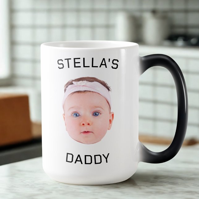 Personalised Baby Face Photo Dad Gift Magic Mug (Creator Uploaded)
