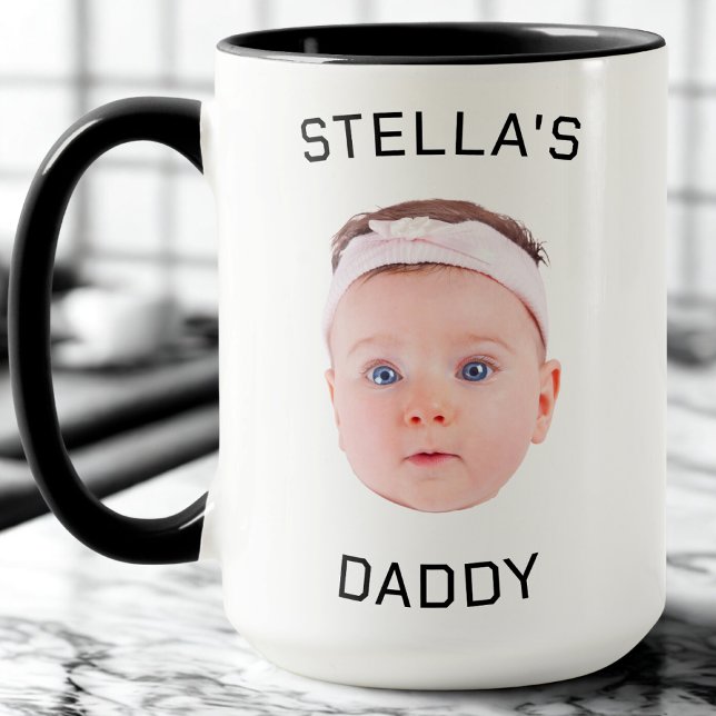 Personalised Baby Face Photo Dad Gift Mug (Creator Uploaded)