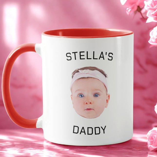 Personalised Baby Face Photo Dad Gift Mug (Creator Uploaded)