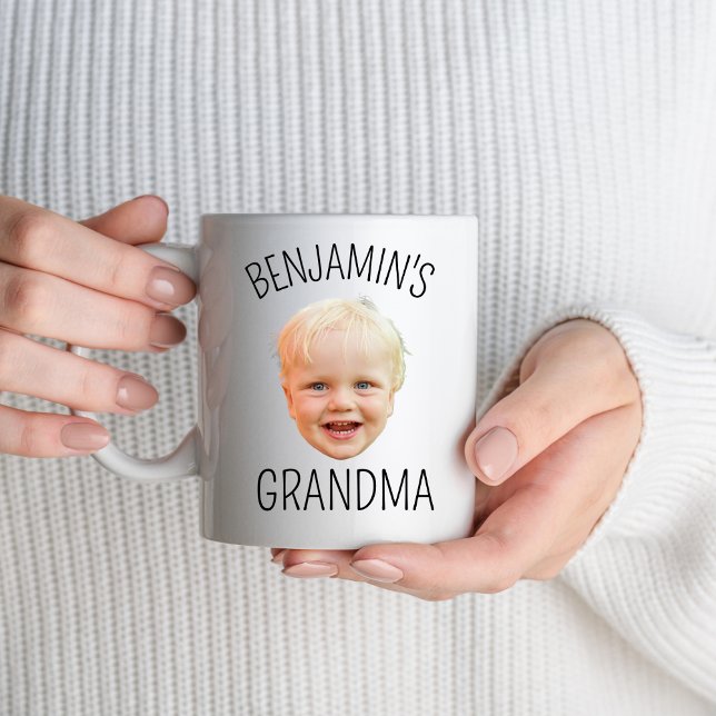 Personalised Baby Face Picture Grandma Birthday Mug (Creator Uploaded)