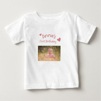 Personalised Baby First Birthday Photo Shirt