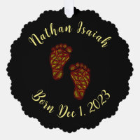 Personalised Baby Footprints (Photo on Back)