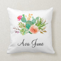 Personalised Baby Girl Gift, Cactus Name