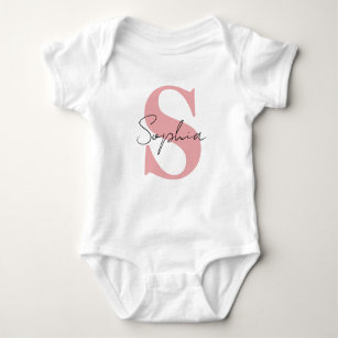 Personalised Baby Girl Name Pregnancy Announcement Baby Bodysuit