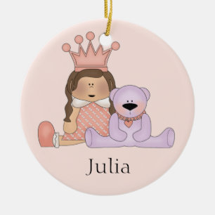 Personalised Baby Girl Ornament