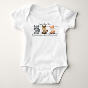 Personalised Baby Girl Watercolor Baby Animals  Bodysuit