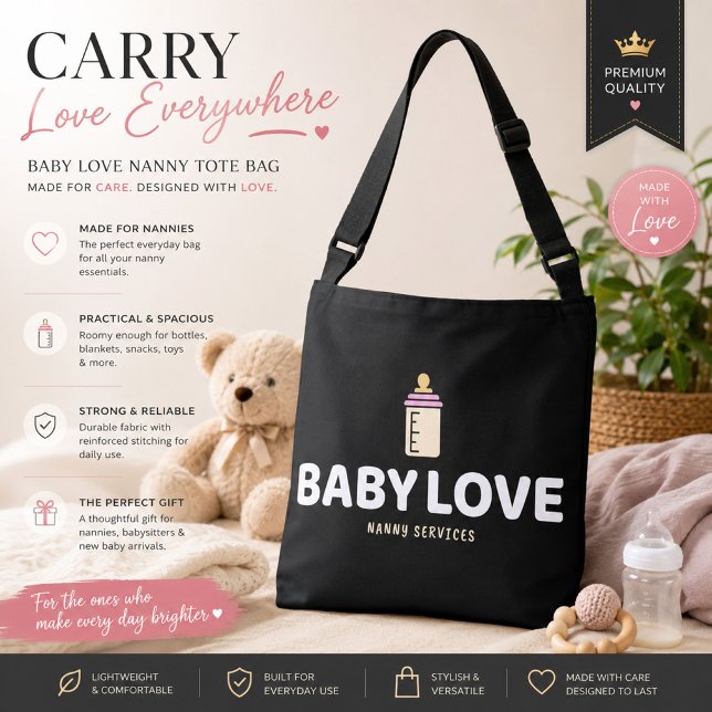 Personalised Baby Love Nanny Work Bag (Creator Uploaded)