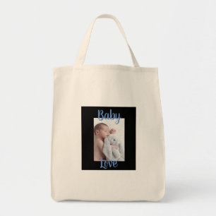 Personalised Baby Love Photo Tote Bag