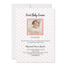 Personalised Baby Memorial Service Invitations