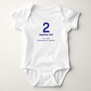 Personalised Baby Monthly T-Shirt baby boy Bodysuit