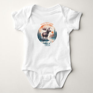 Personalised Baby Moose bodysuit