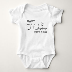 Personalised Baby Name Announcement Baby Bodysuit