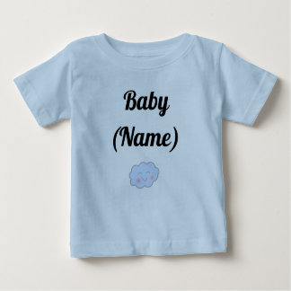 Personalised Baby Name Smiling Cloud T-Shirt