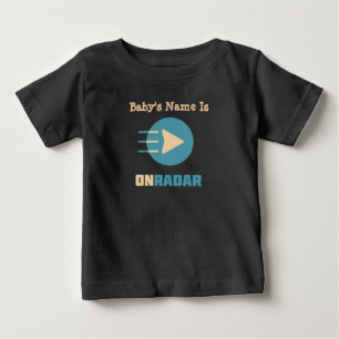 Personalised Baby On Radar T-Shirt