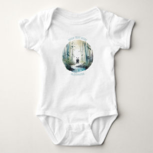 Personalised Baby Panda bodysuit