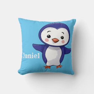 Personalised Baby Penguin Cushion