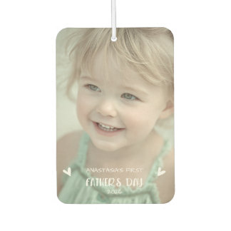 Personalised Baby Photo 1st Father’s Day Car Air Freshener