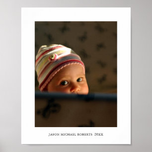 Personalised Baby Photo and Name Print