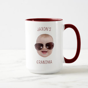 Personalised Baby Photo Baby Face Gift Fathers Day Mug
