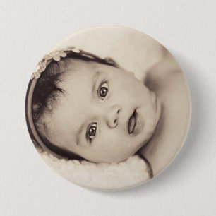 Personalised Baby Photo Button