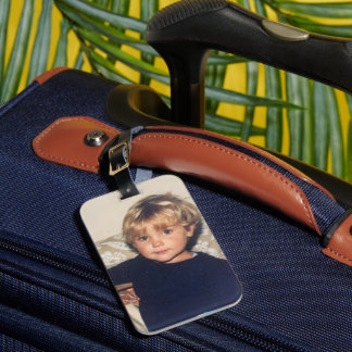 Personalised Baby Photo Car Air Freshener Luggage Tag