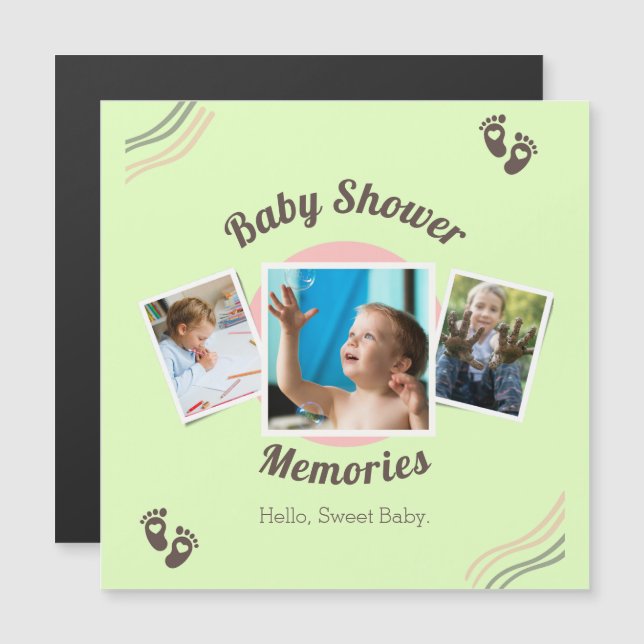 Personalised Baby Photo Collage Throw Pillow Gift (Front/Back)