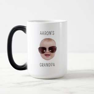 Personalised Baby Photo For Papa Birthday Gift Magic Mug