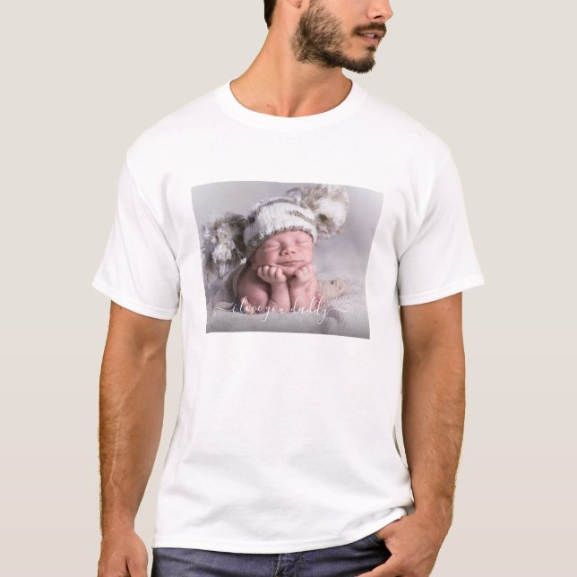 Personalised Baby Photo Gift T-Shirt (Front)