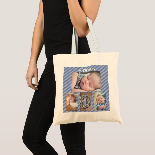 Personalised Baby Photo Tote Bag (Front (Product))