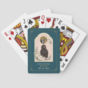 Personalised Baby Raven Wedding Favour Photo Playing Cards