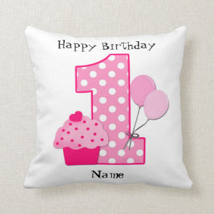 Personalised Baby’s 1st Birthday Pillow