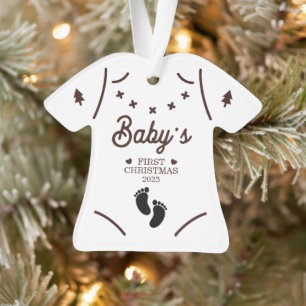 Personalised Baby’s First Christmas 2025 Ornament